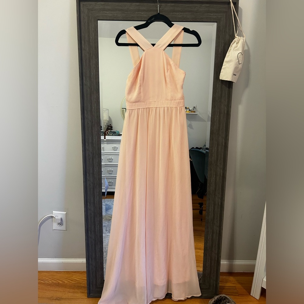 Lulu’s chiffon bridesmaid dress